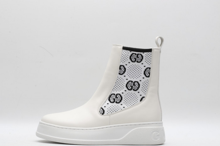 G*u*i women''s boot with gg jersey 718718 aaa8l 9059