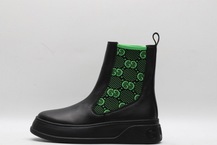 G*u*i women''s boot with gg jersey