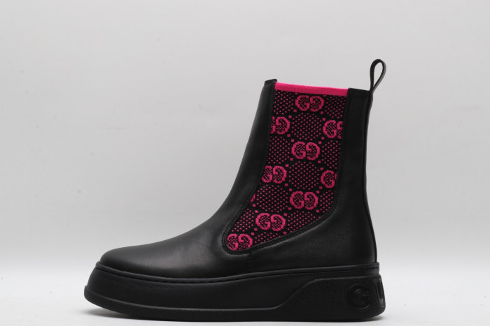 G*u*i women''s boot with gg jersey 718718 aaa8l 1066