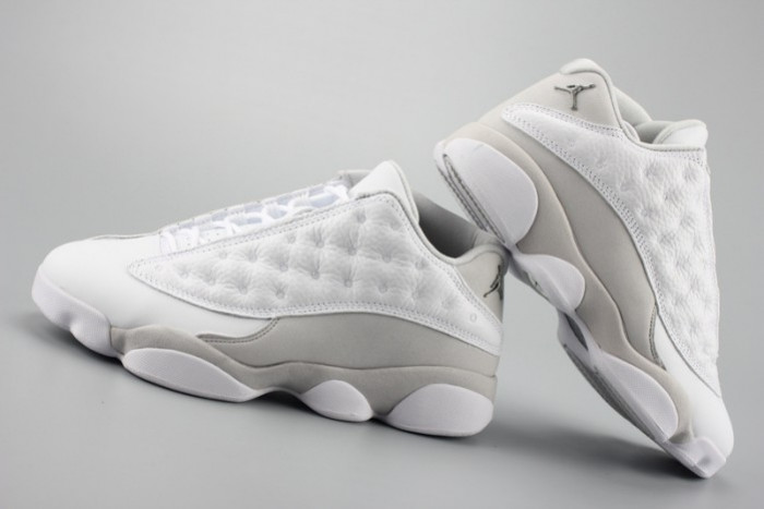 Air Jordan 13 Low“Pure Money” white mens 310810-100