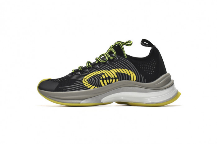 G*u*i run sneakers black yellow