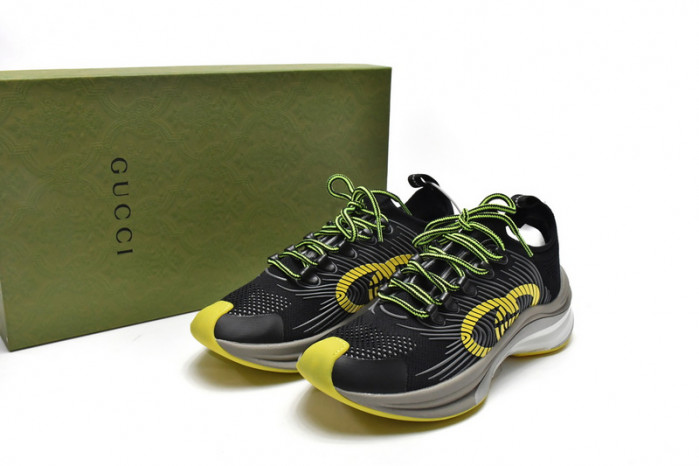 G*u*i run sneakers black yellow