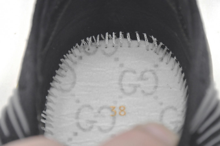G*u*i run sneakers black yellow