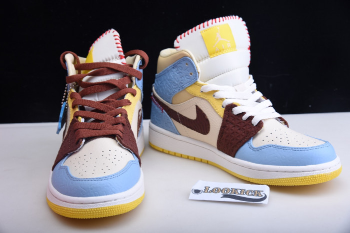 Ma*s*n château rouge x air jordan 1 mid se “fearless” cu2803-200