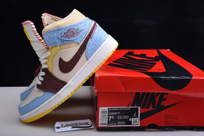 Ma*s*n château rouge x air jordan 1 mid se “fearless” cu2803-200